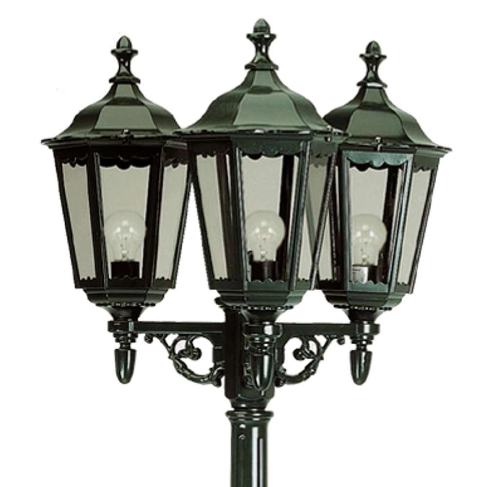 Classic garden lamp Ancona 3-light - black KS Verlichting 8714732723343