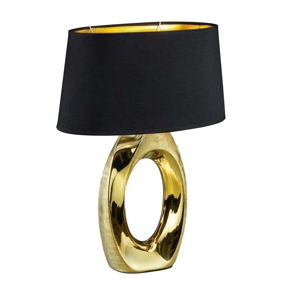Table lamp Taba 52cm gold with black