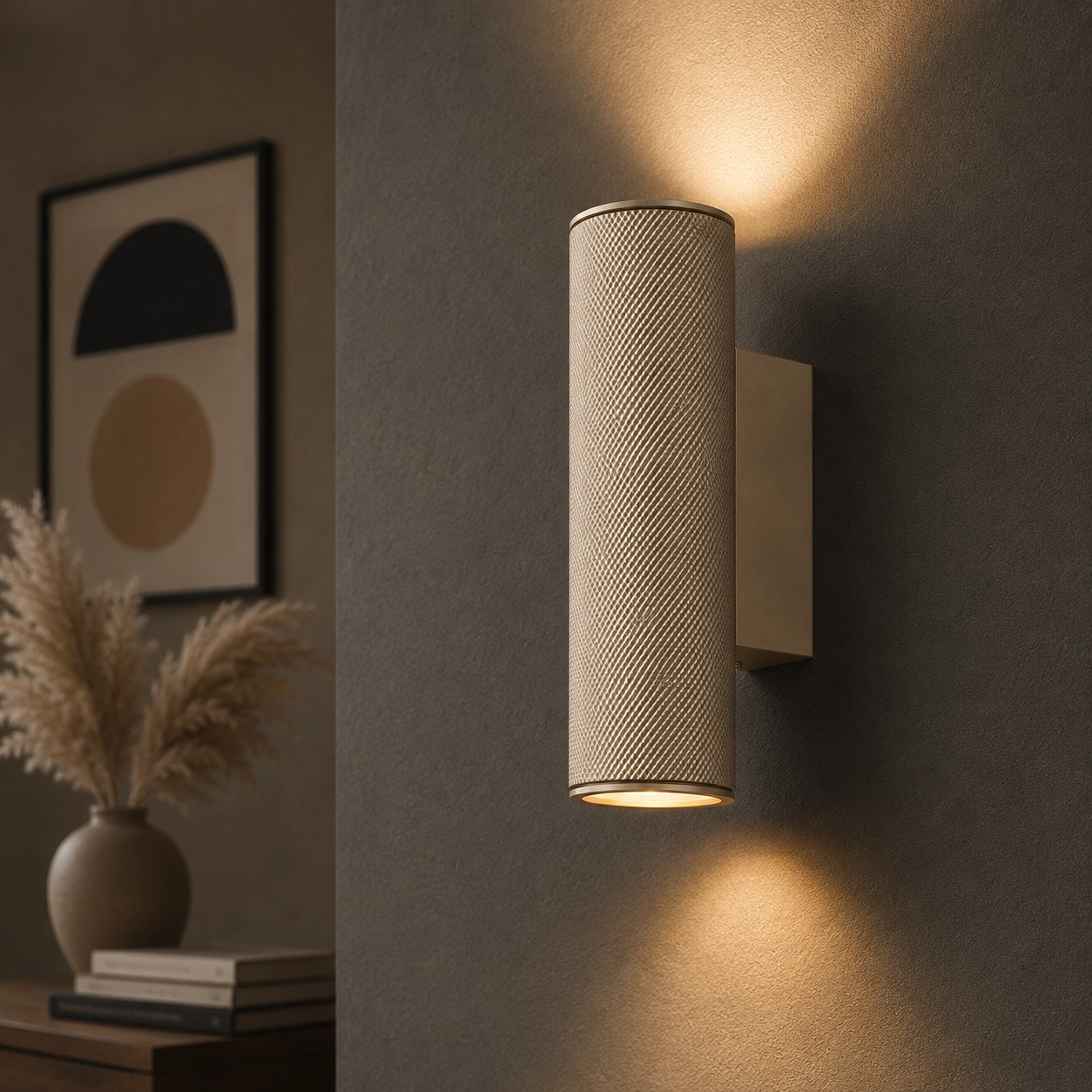 Wall spot structure Rocco Champagne with black