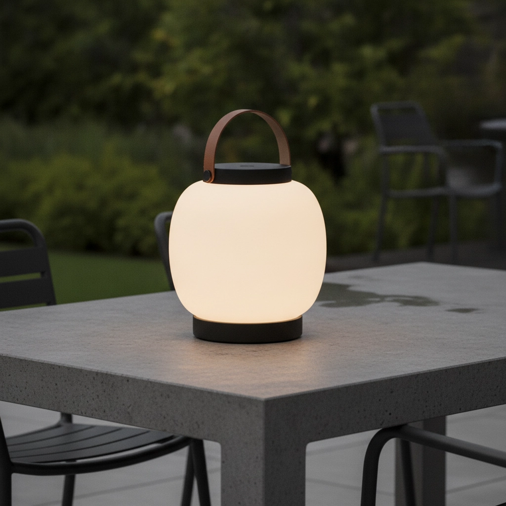 Rechargeable table lamp Jigra anthracite with white