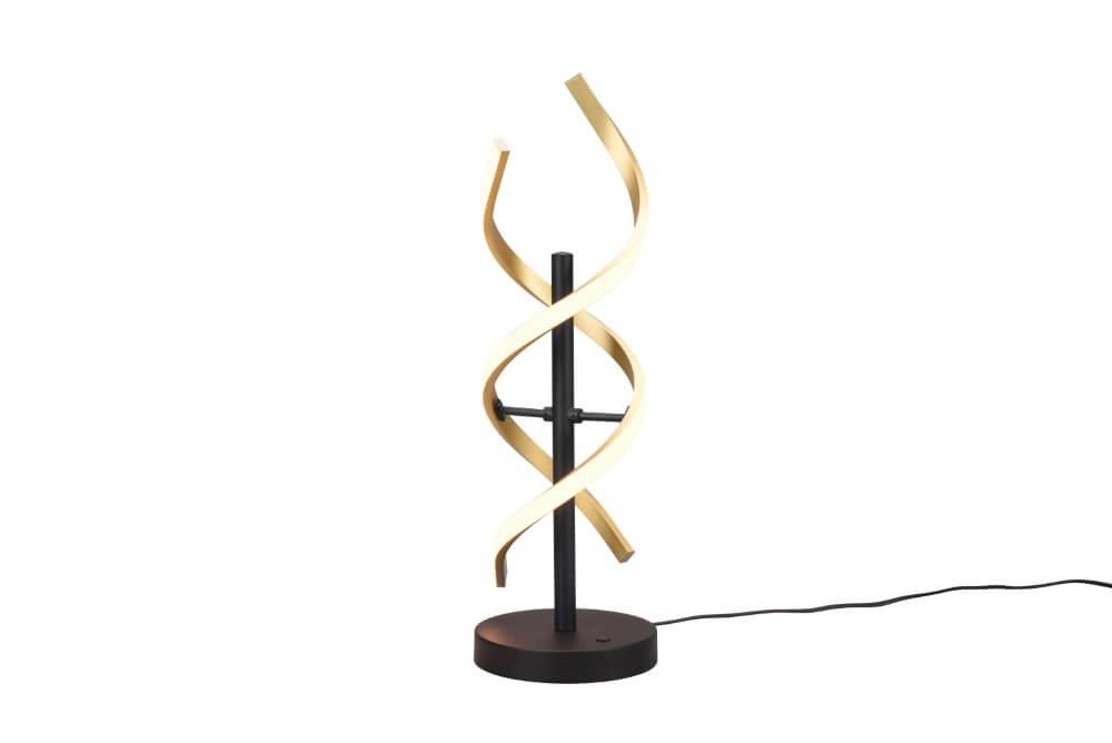 Designer floor lamp Sequence black with gold Trio 4017807541762