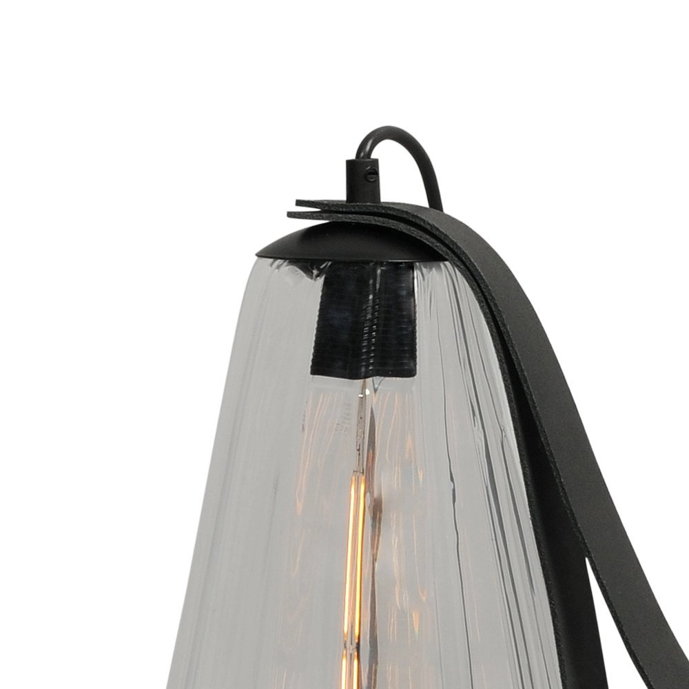 Table lamp black Diamond 40cm with clear glass Masterlight 8718121259192