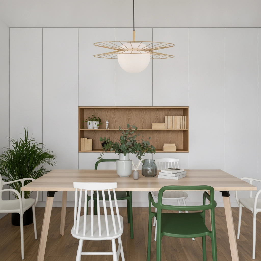 Golden pendant lamp Ellery Ø 45cm