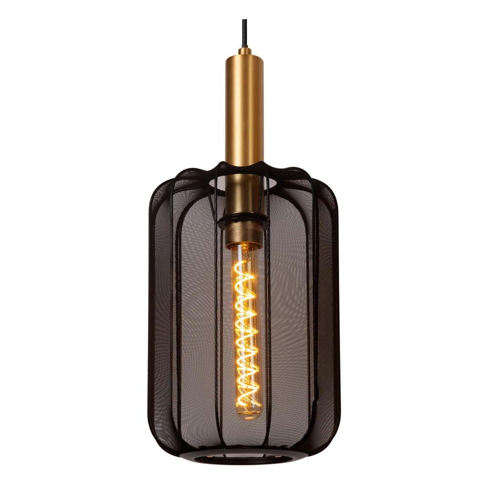 Pendant lamp 3-lights Corina Black Lucide 5411212032027