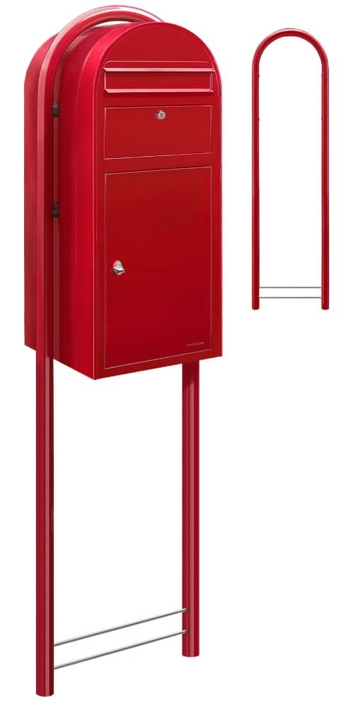 Mailbox Cargo 3001 Bright red Bobi 6417237042019