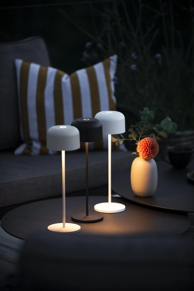Sand-colored table lamp Lille Rechargeable KonstSmide 7318307834338