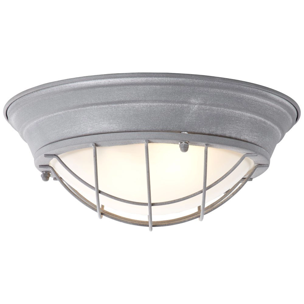 Country ceiling light Typhoon Ø 35cm concrete grey Brilliant 4004353249549