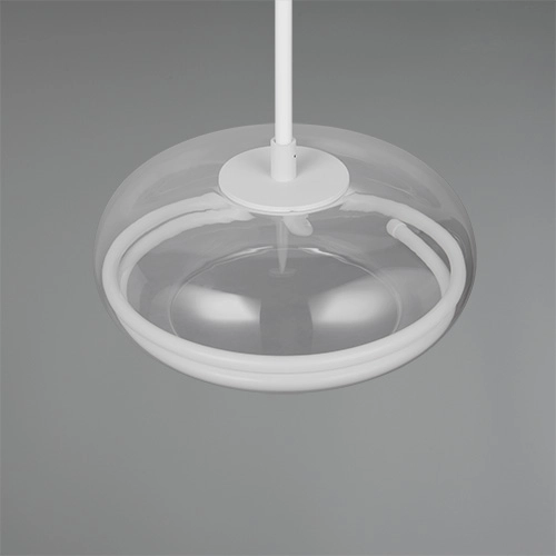Design pendant lamp Tarsia white Ø 40cm Trio 4017807683325