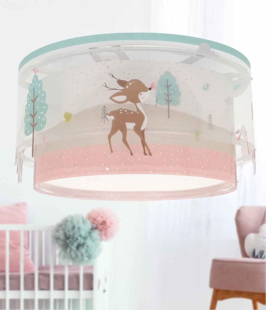 Children's room ceiling lamp Loving Deer pink Dalber 8420406003252