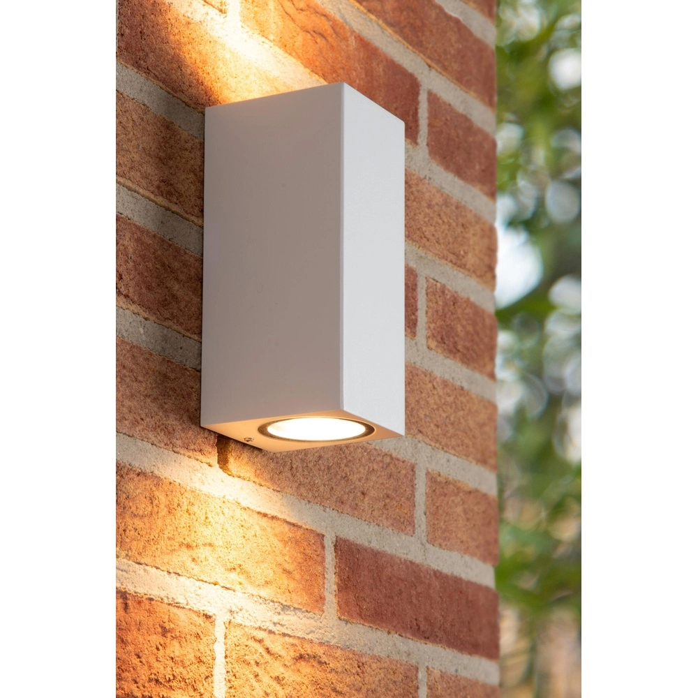 Design wall spot Zaro IP65 up & down white Lucide 5411212690074
