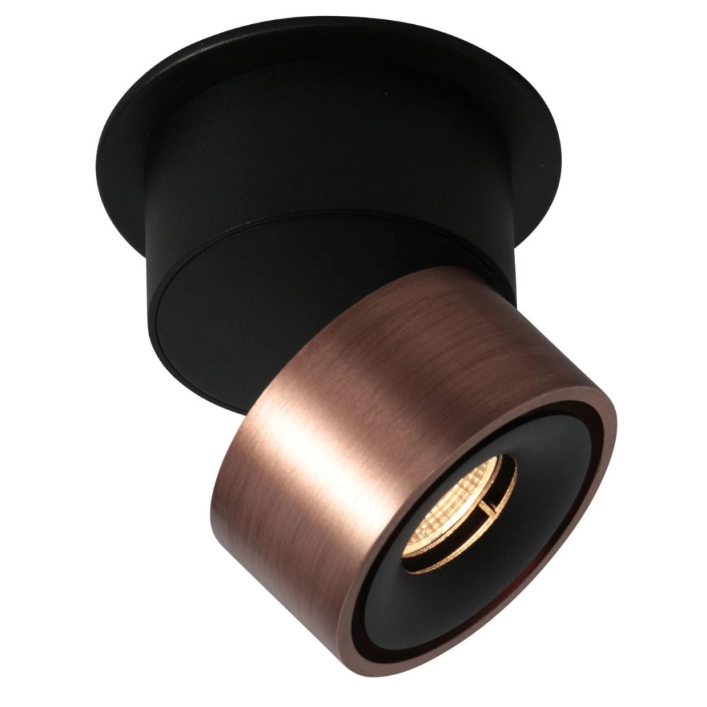 Sleek surface-mounted spot Fez Bronze only