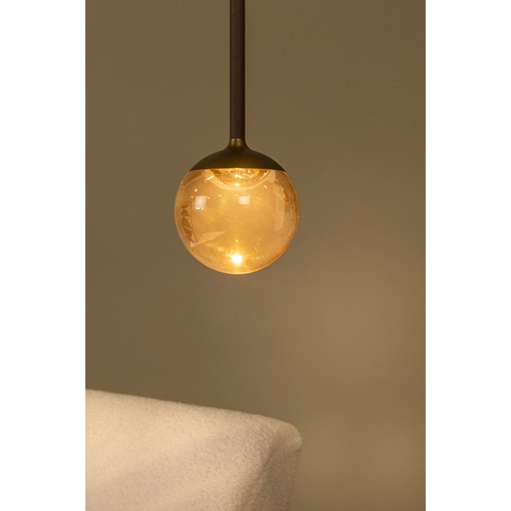 Pendant lamp Calina only with amber ball Premium by Lucide 5411212242044