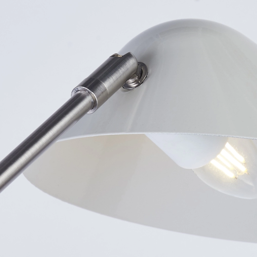 Floor lamp Swan chrome with white Searchlight 5053423310589
