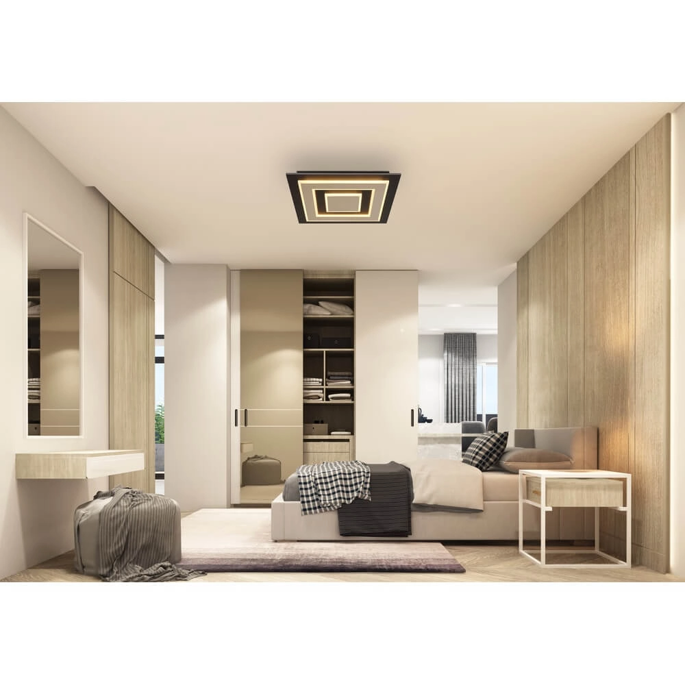 Ceiling lamp Jayden 48 x 48cm black Globo 9007371478286