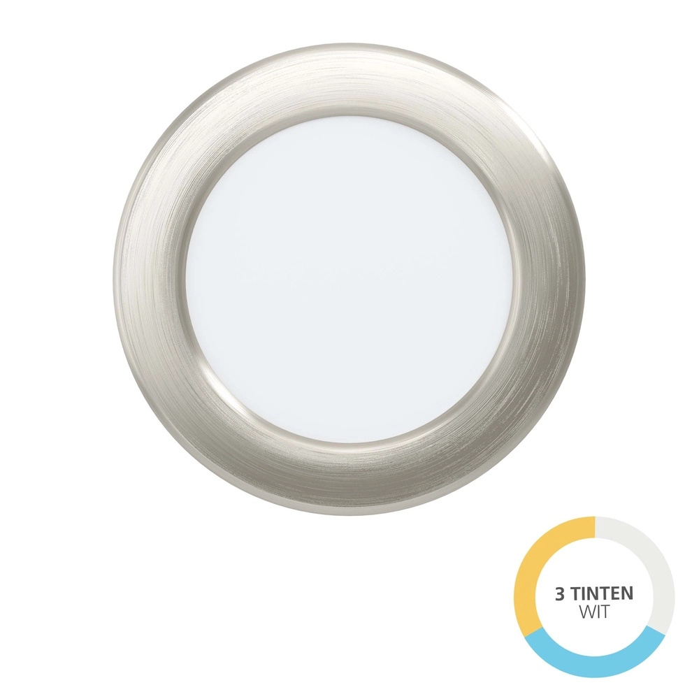 Recessed lamp Fueva 6 round - stainless steel - Ø 11,9cm