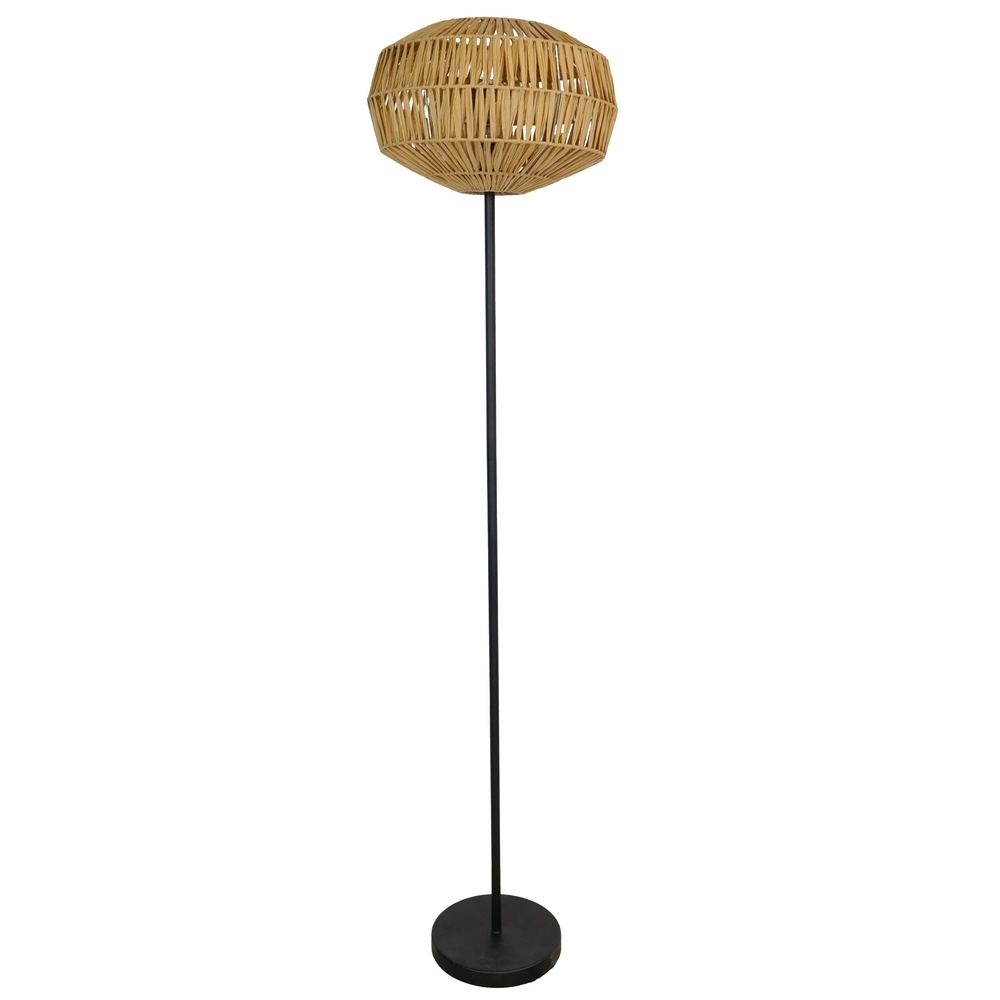 Rattan floor lamp Sheldon Ø 38cm Eglo 9008606359813