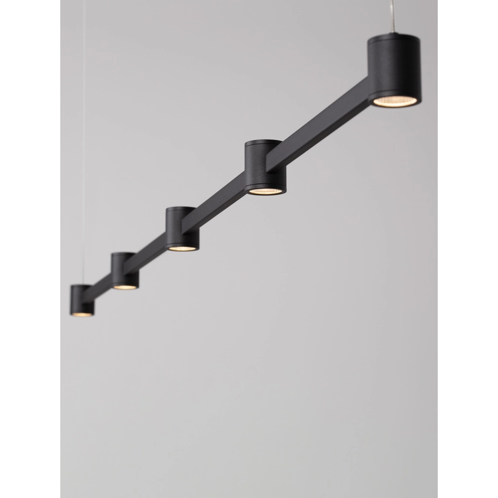 Design pendant lamp Puize 5-light black Lyora 5212017448590