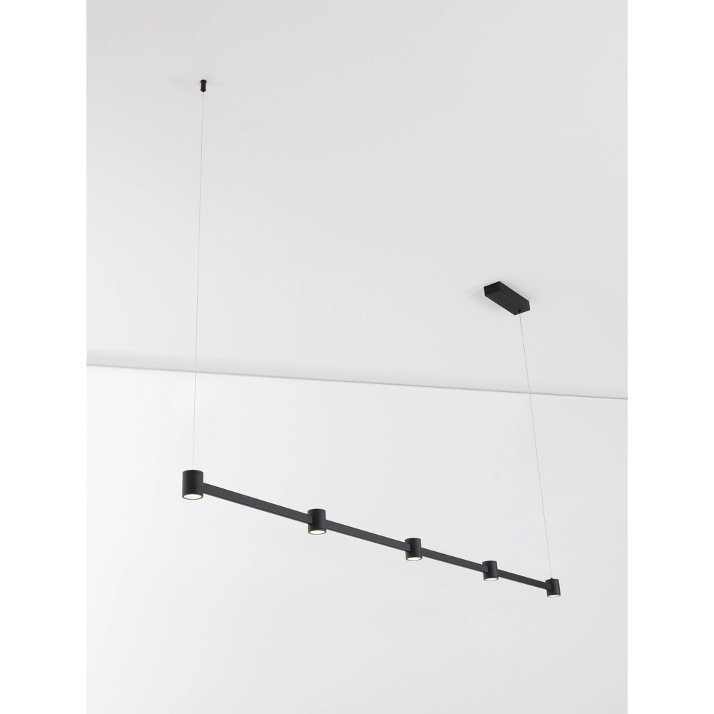 Design pendant lamp Puize 5-light black Lyora 5212017448590