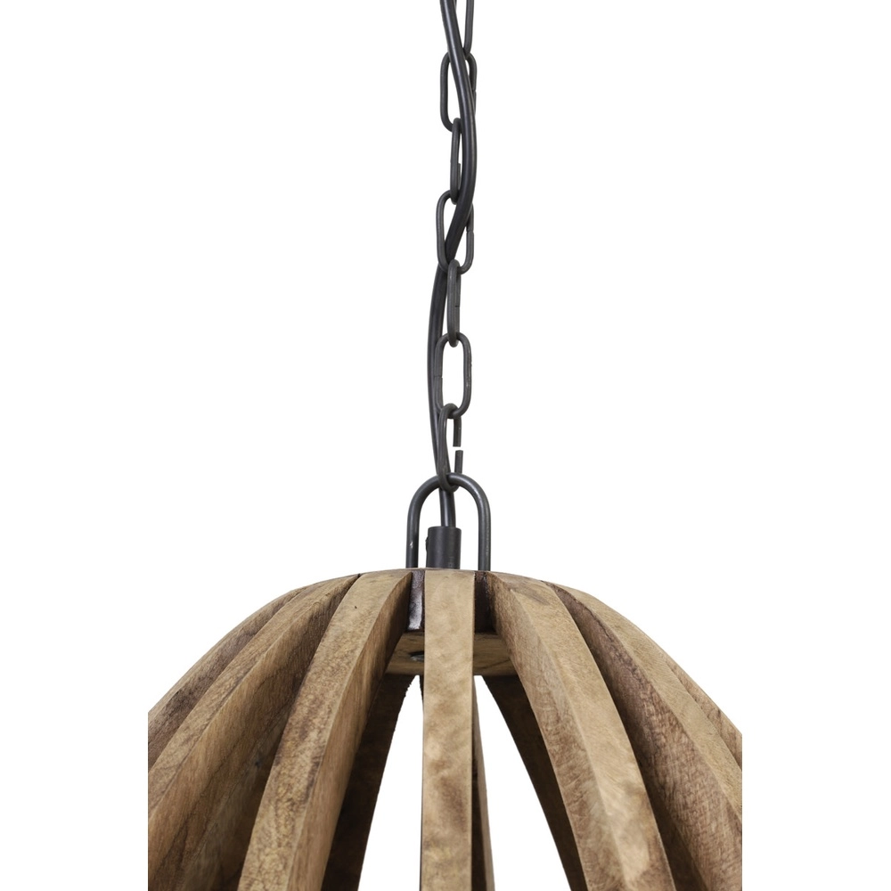 Wooden pendant lamp Haranka Ø 38cm Light & Living 8717807293314