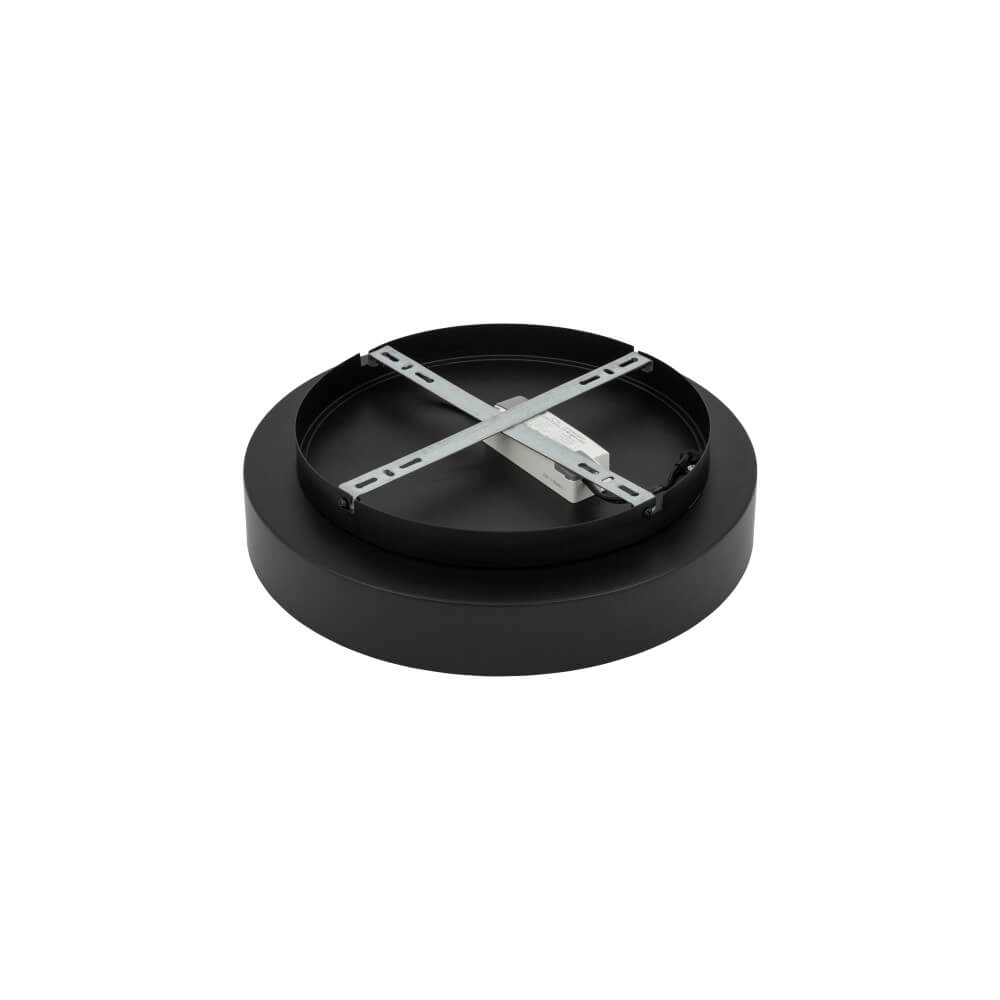 Round ceiling lamp Nikki Round black Ø 38cm Lyora 5903139112062