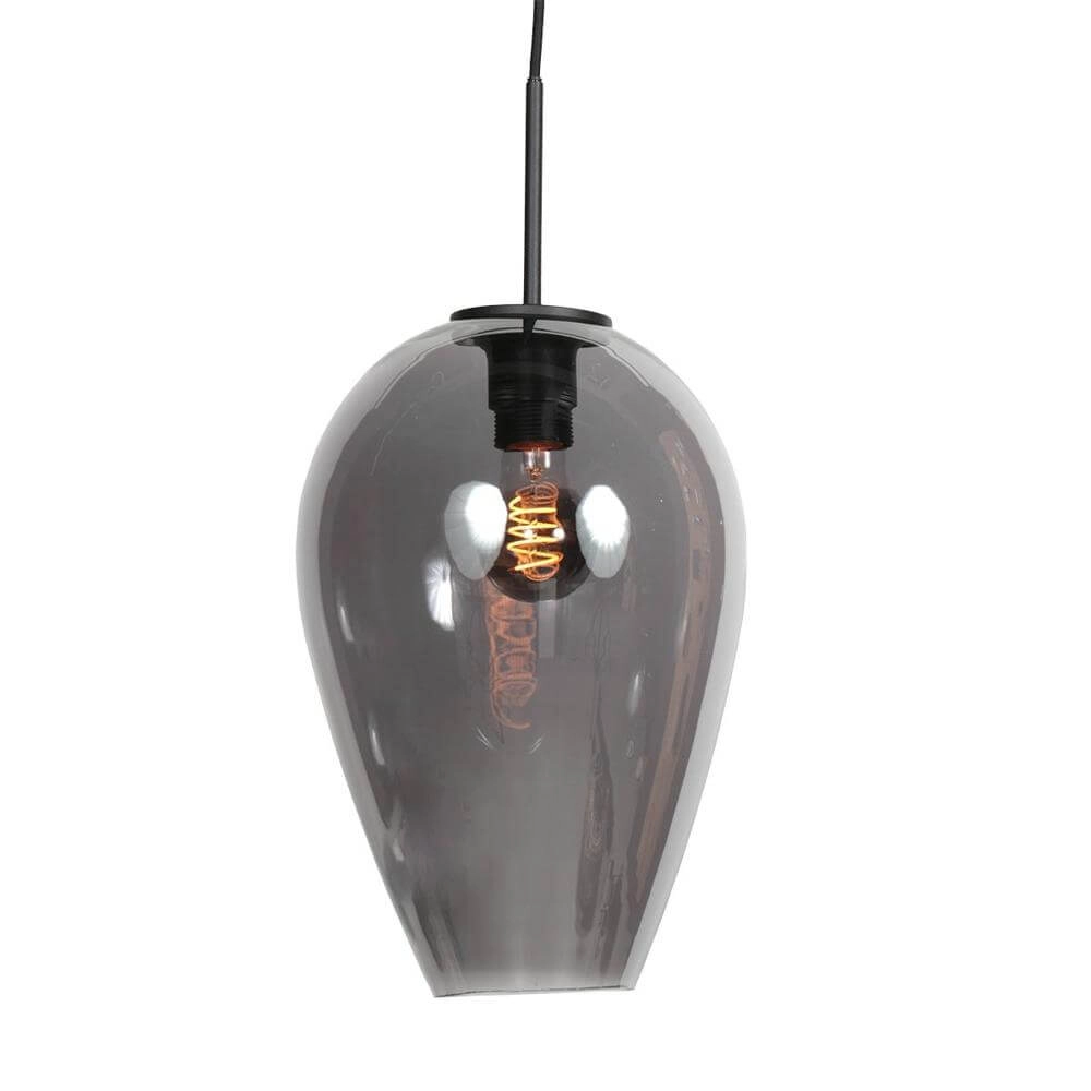 Pendant lamp HaloSwap with 1 smoke glass Ø 22.5cm Steinhauer 8712746179705