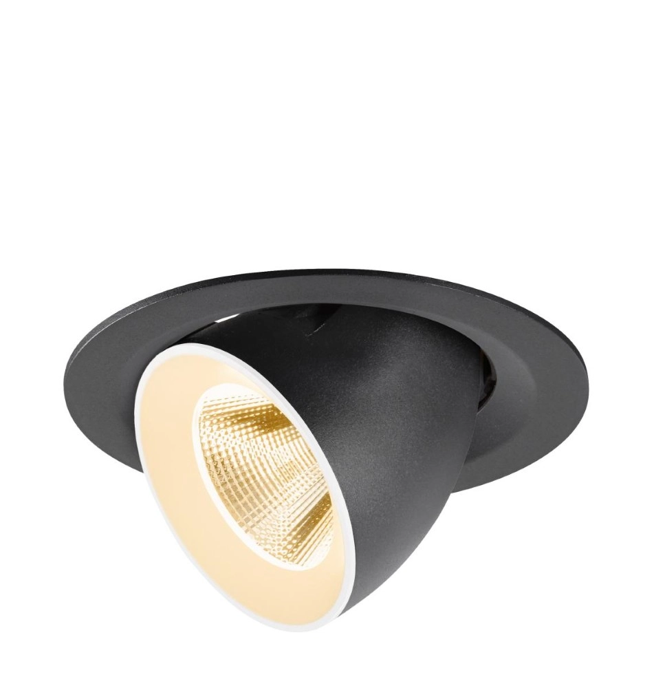 Recessed spotlight Numinos Gimble M black/white 2700K - 20deg SLV 4024163312127