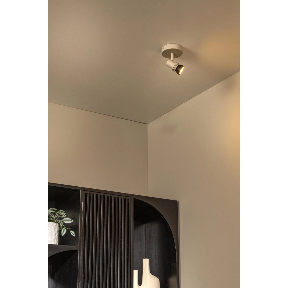 Ceiling spotlight Kianti only sand brown Lucide 5411212531131