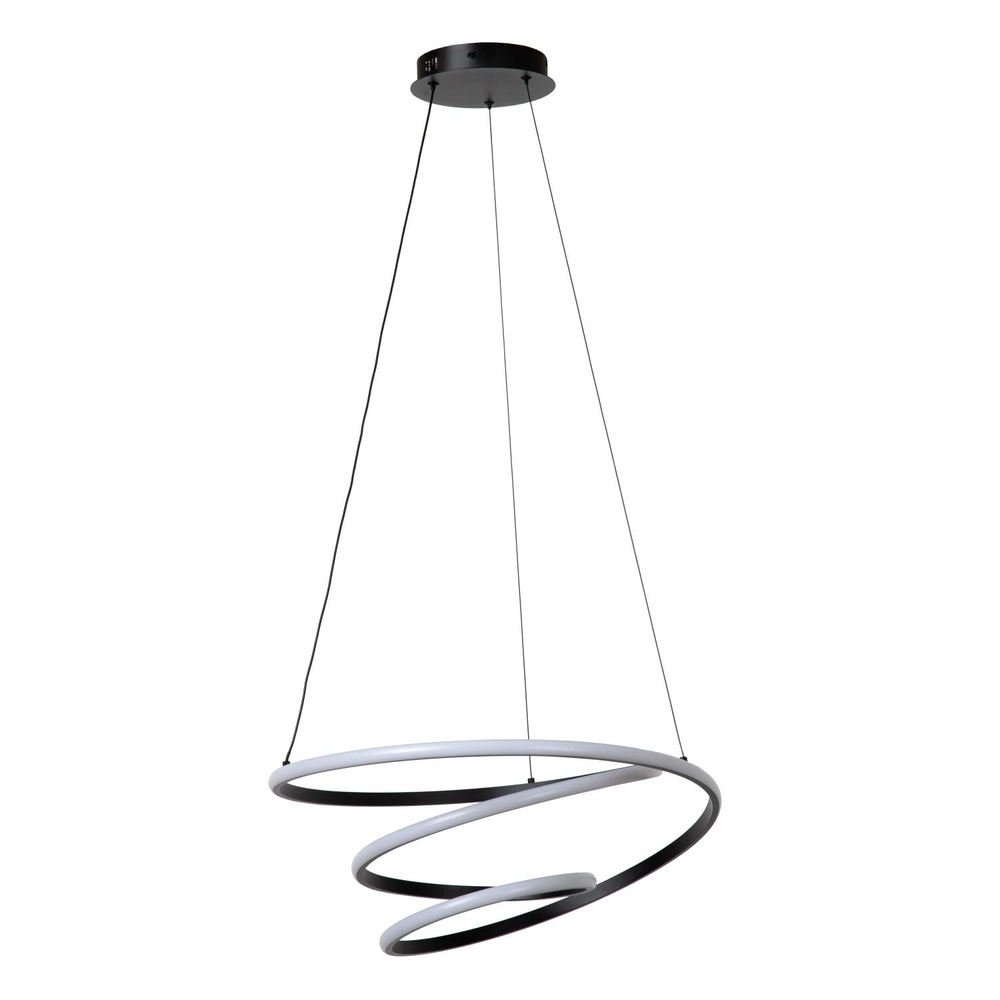 Modern pendant lamp Espiral black 40W