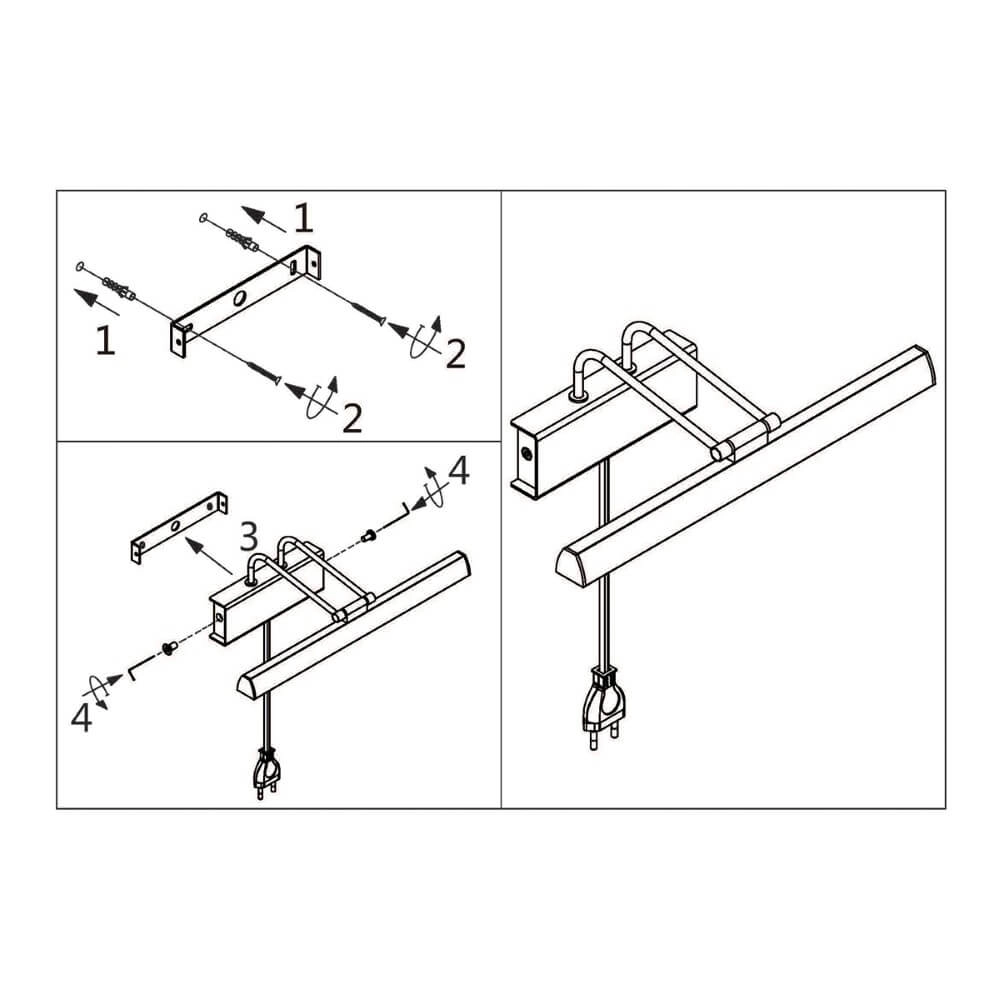 Wall lamp Litho LED 60cm Steinhauer 8712746129380