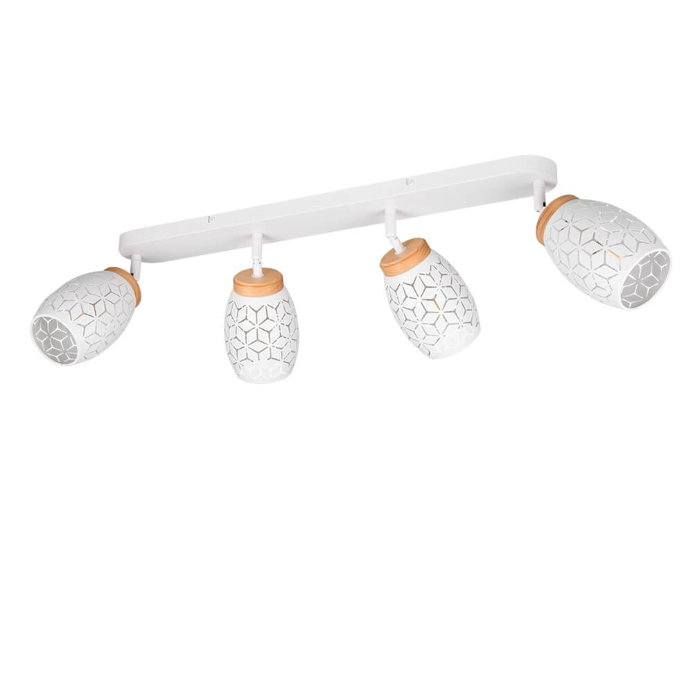 4-light surface-mounted spot Bidar white Trio 4017807640694