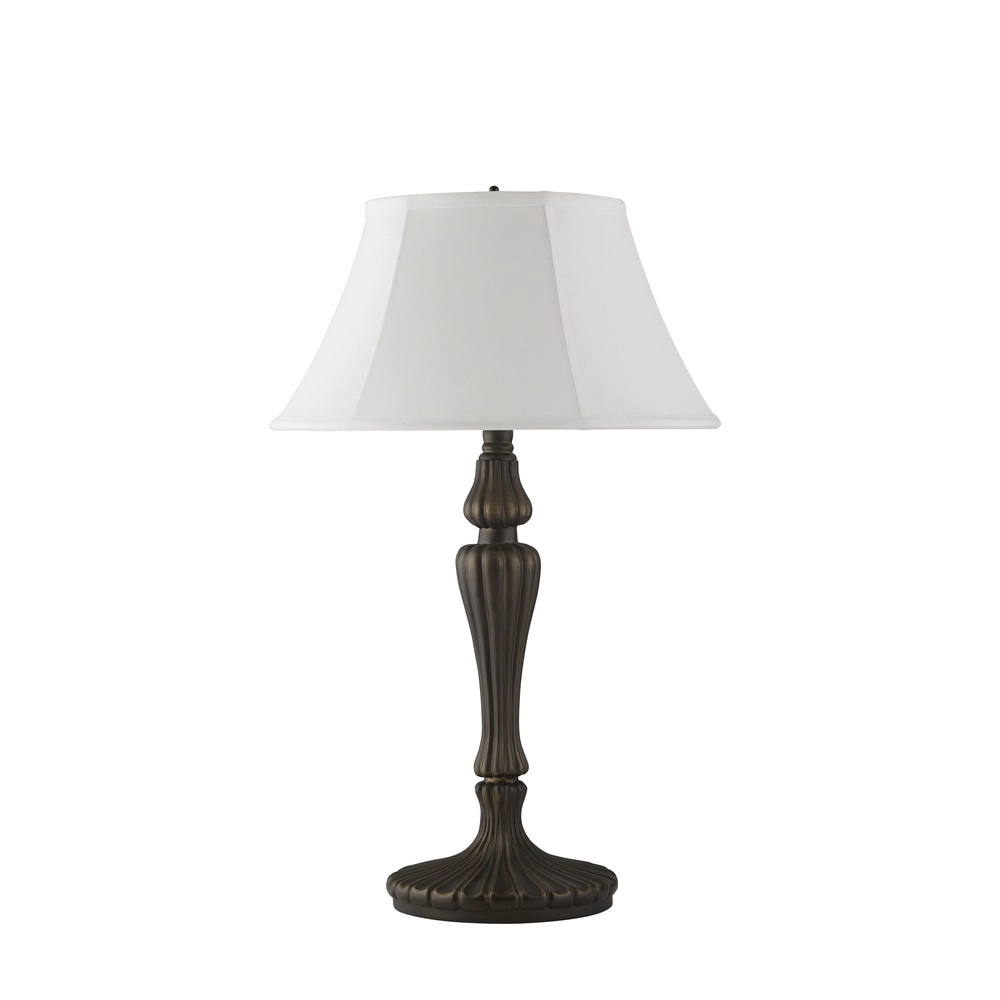 Classic table lamp Amy antique brass with shade