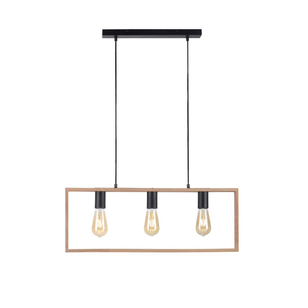Country Pendant Lamp Franky 3-light Just Light 4043689966430