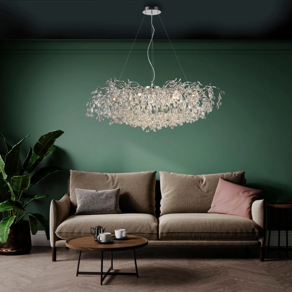 Chandelier Ricicle 120cm chrome Paul Neuhaus 4012248382080
