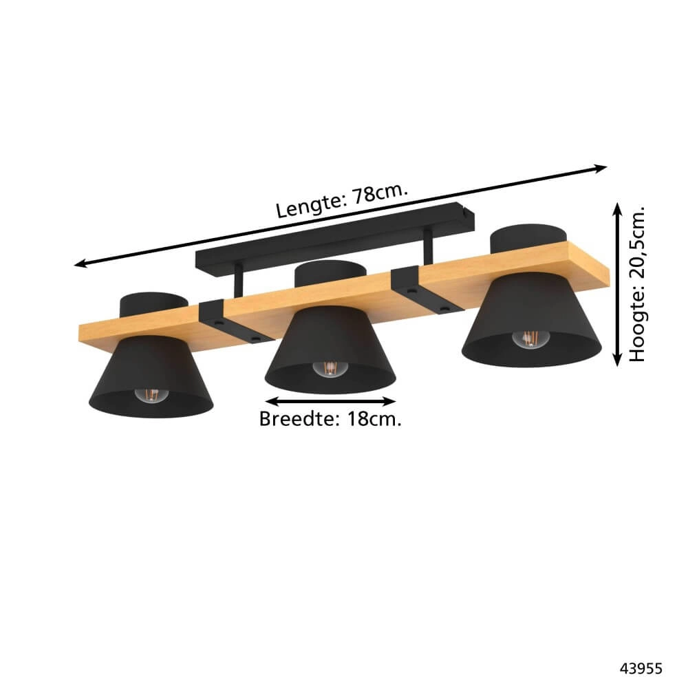 Country ceiling lamp Maccles Eglo 9002759439552