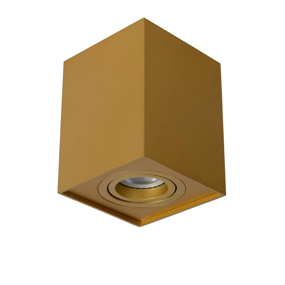 Surface-mounted ceiling spot Tube square gold