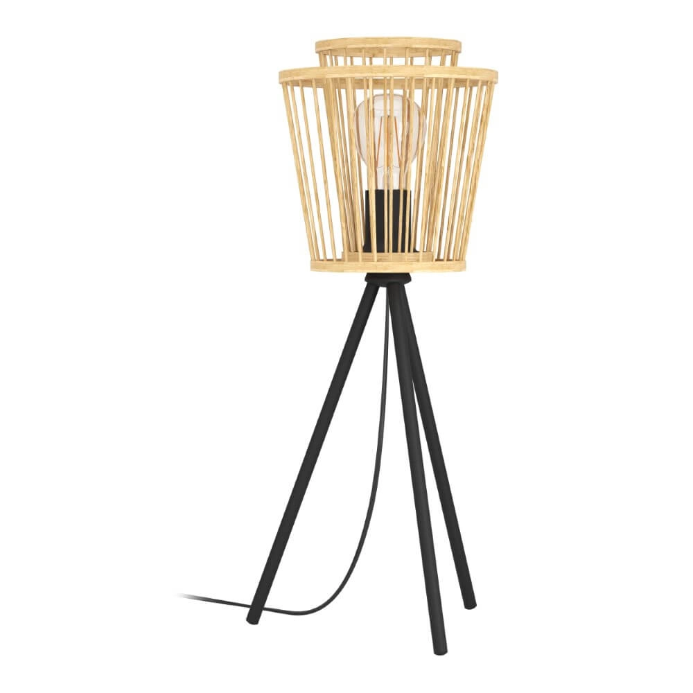 Wooden table lamp Hykeham 57cm high