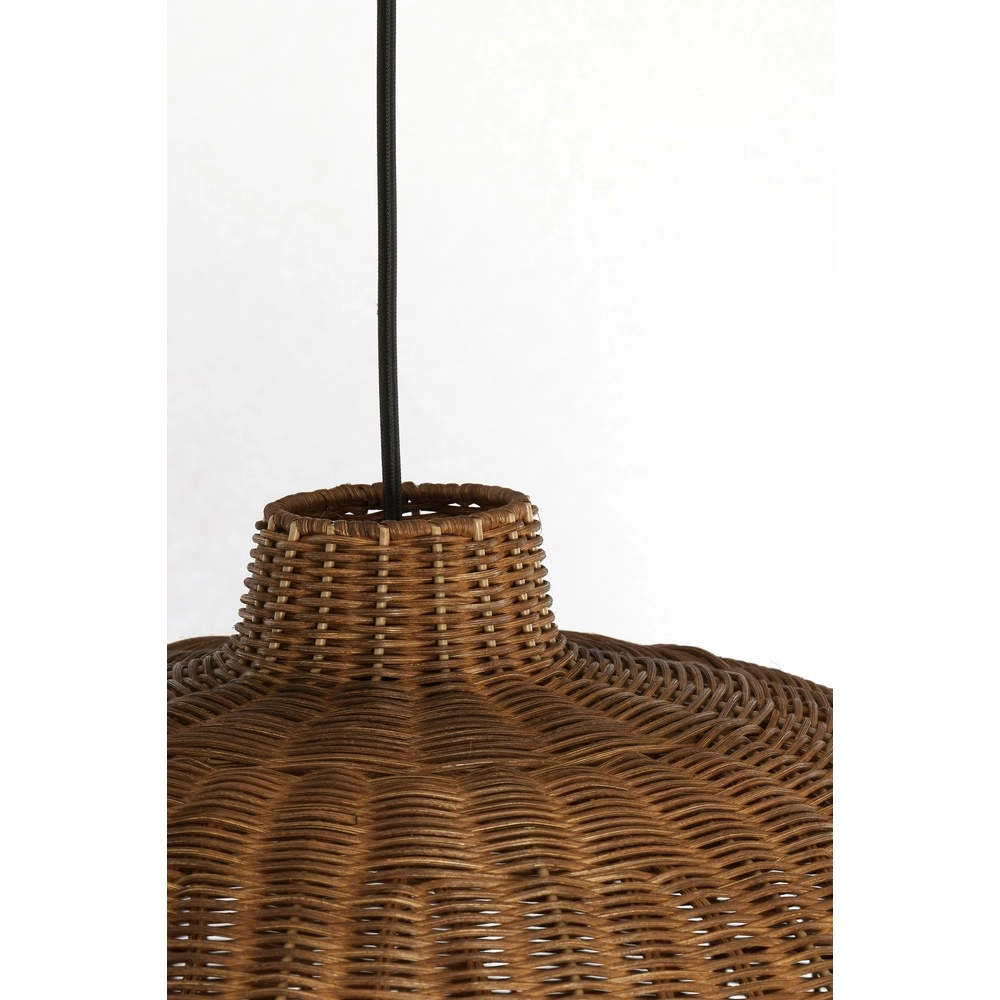 Rattan pendant lamp Melzor Ø 55cm - dark brown Light & Living 8717807820572
