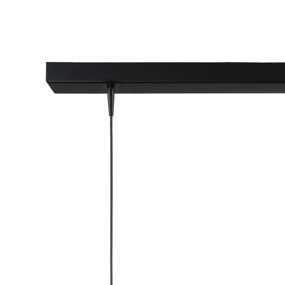 3-light pendant lamp Scala 130cm black with nickel Ø 25cm Masterlight 8718121326542