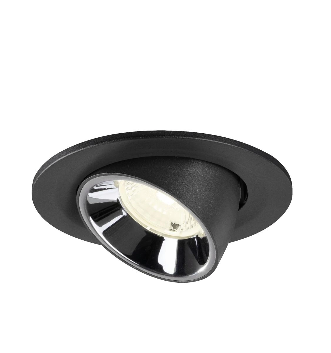 Recessed spotlight Numinos Gimble S black/chrome 4000K - 40deg SLV 4024163313346