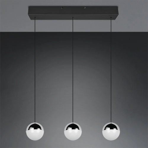 3-light pendant lamp Senta chrome Trio 4017807685831
