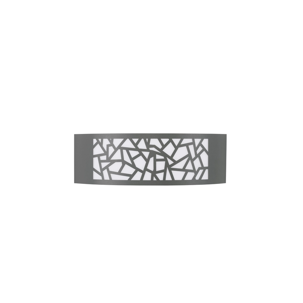Grey wall lamp Zenith oval Lyora 5212017435521