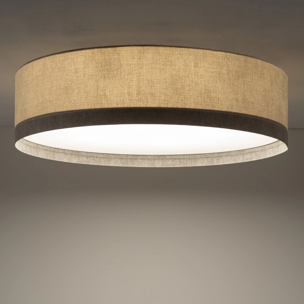 Ceiling lamp Cedro sand brown Ø 75cm