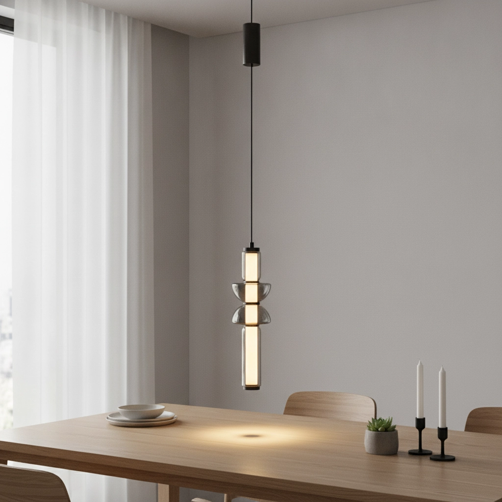 1-light pendant lamp Ulon smoke glass