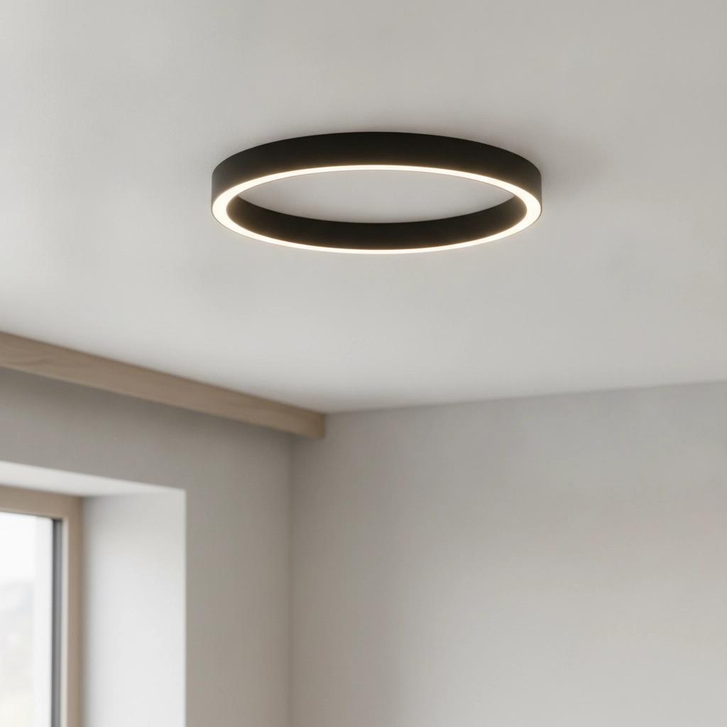Design ceiling lamp Sting black Ø 80cm