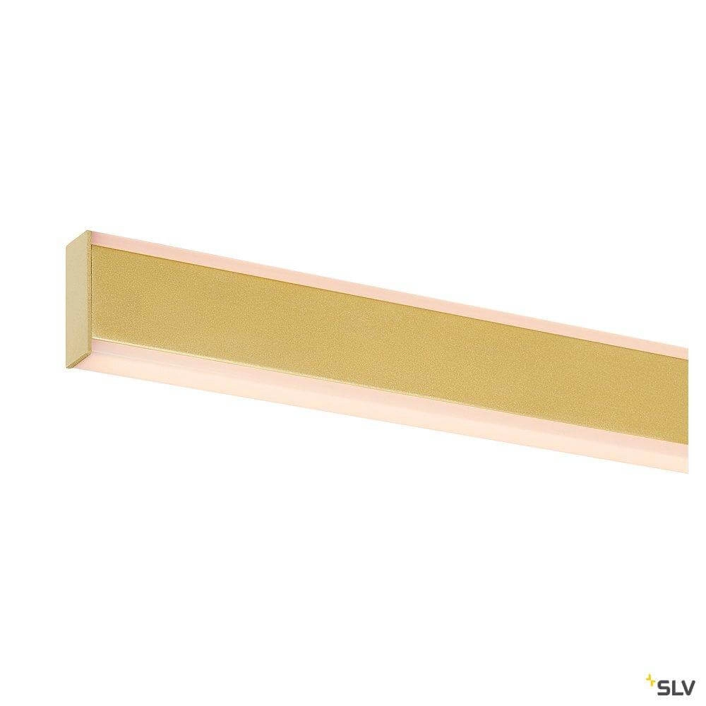 office hanging lamp One Linear 2x15w Led 140cm matt brass SLV 4024163262637
