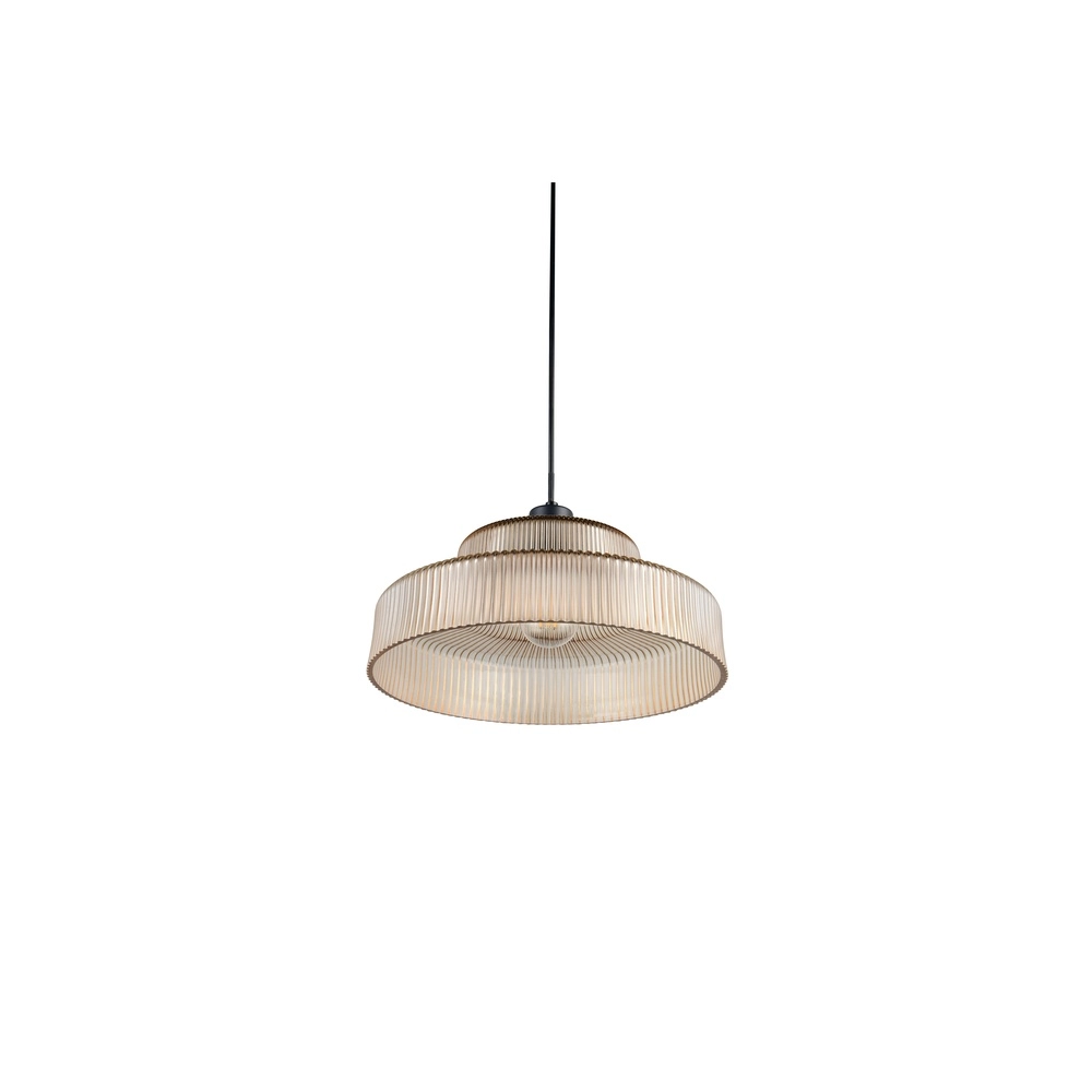 Classic pendant lamp Abella Amber glass Trio 4017807682021