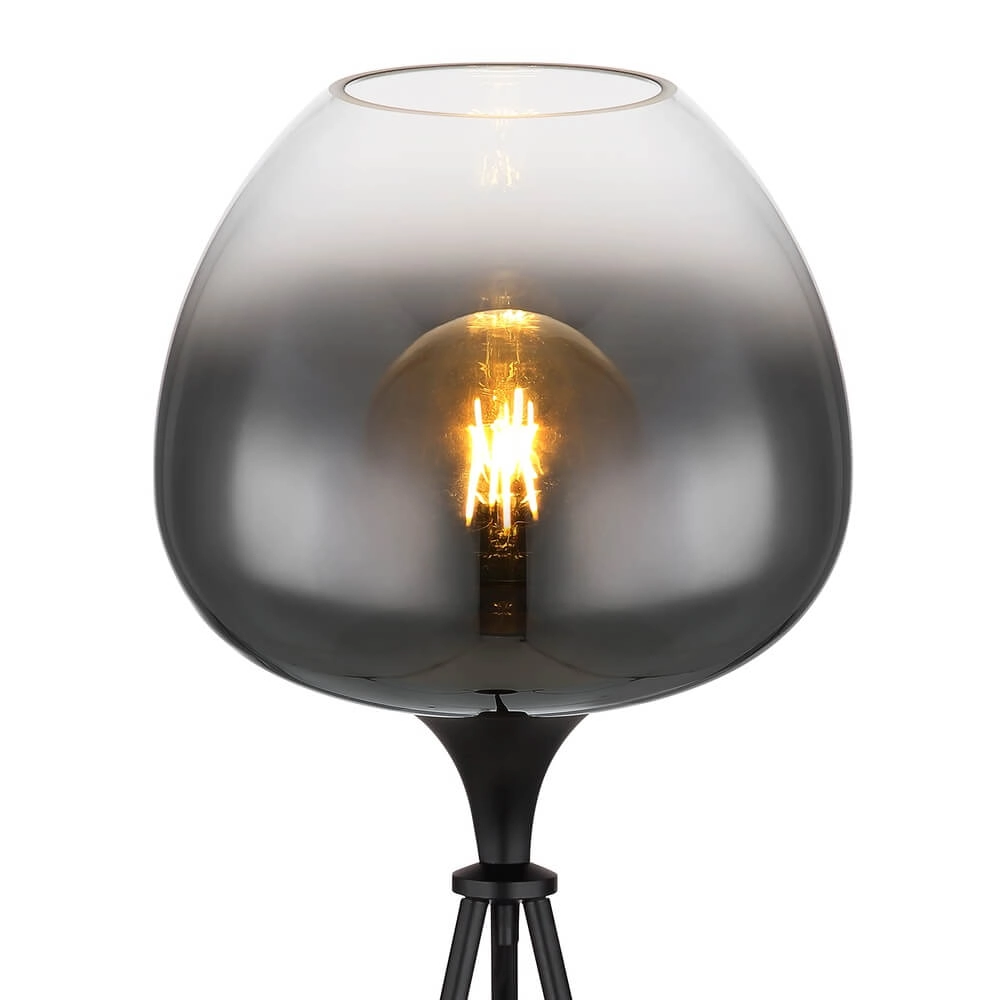 Black floor lamp Maxy tripod Globo 9007371435418