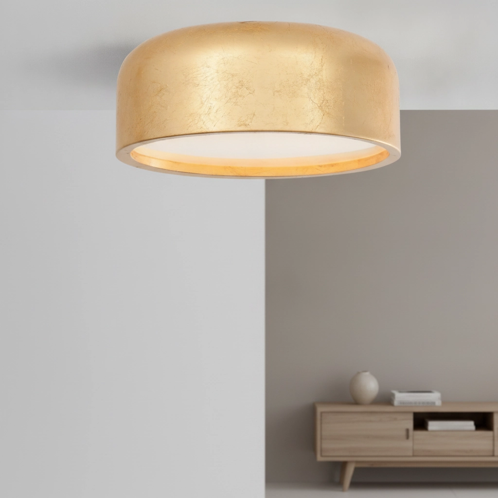 Design ceiling lamp Perleto gold Ø 35cm