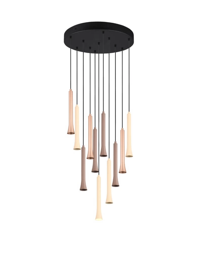 Multi pendant lamp Fiato Ø 40cm Trio 4017807616699