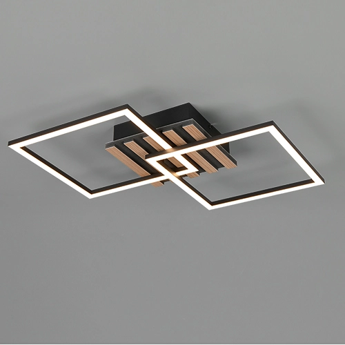 Modern ceiling lamp Zaro black 59.5cm
